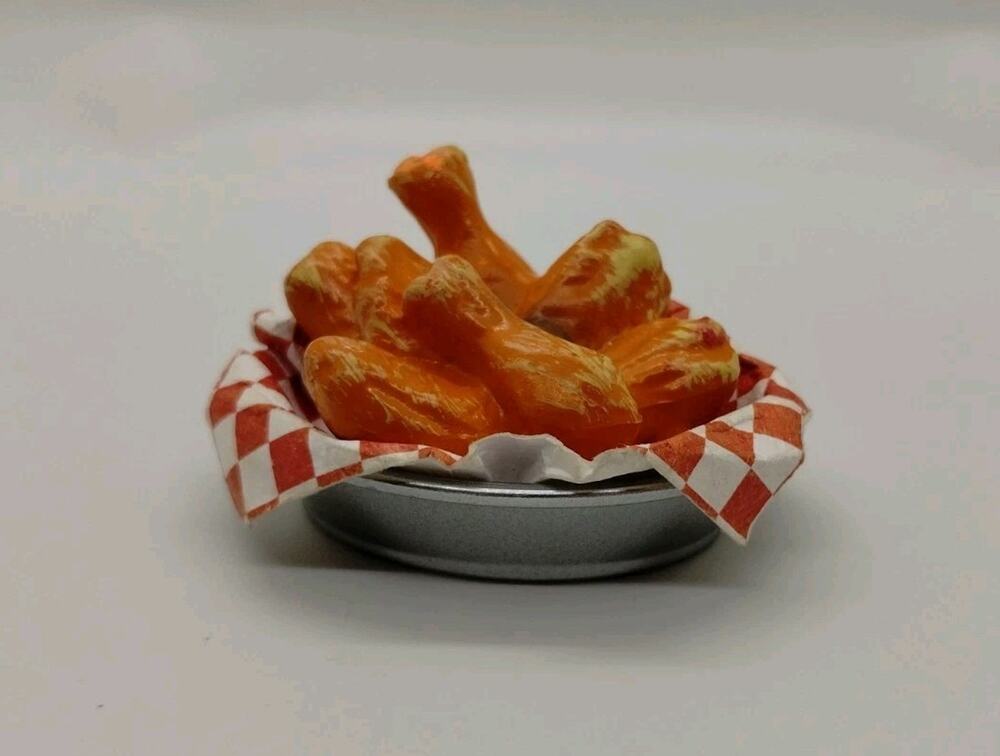 Battat Our Generation OG Plate of Food Fried Chicken PVC Hard Plastic